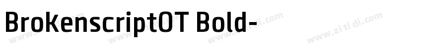 BrokenscriptOT Bold字体转换